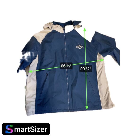 Arctic Image Alaska Navy White Mens Hooded Fleece Full Zip Jacket Sz XXL - Picture 8 of 8